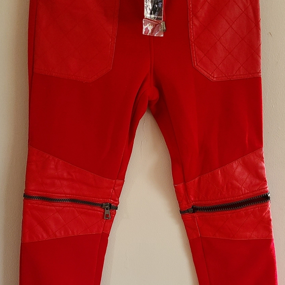Bare Fox 2 In One Red Pant Size Large
